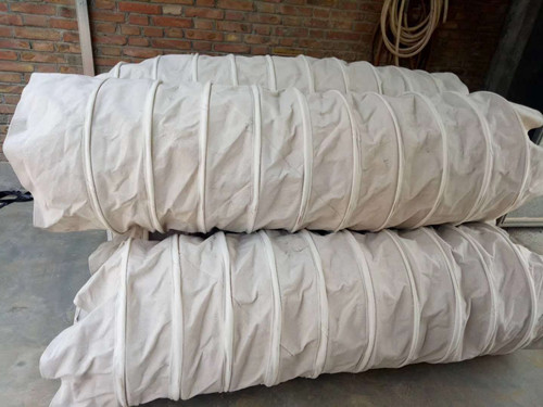 水泥罐底伸缩除尘布袋