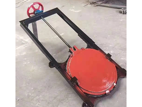 手动圆口插板阀